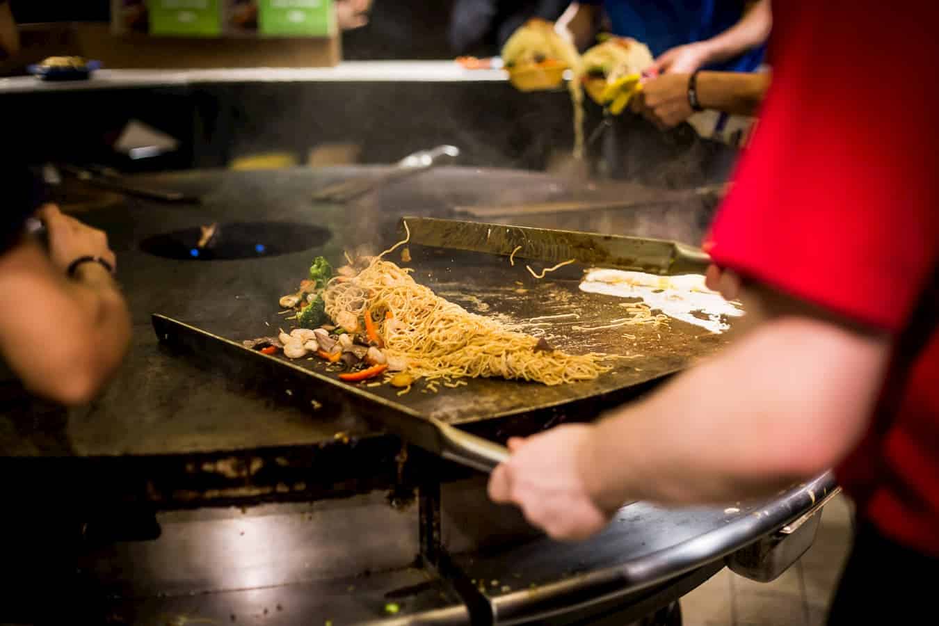 Fresh Mongolian stir fry bowl at Mongo's Grill