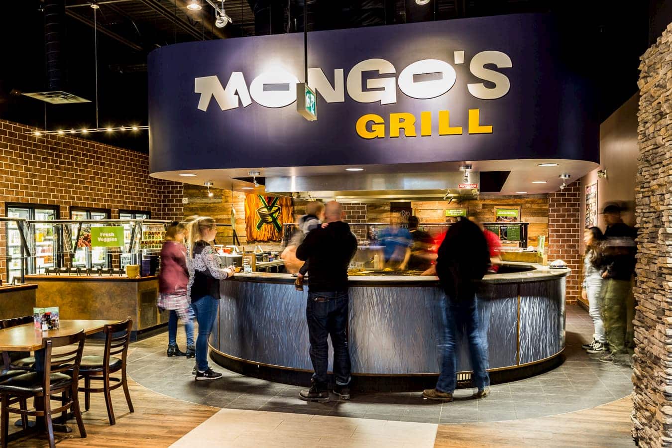 Grilled-to-order stir fry at Mongo's Grill